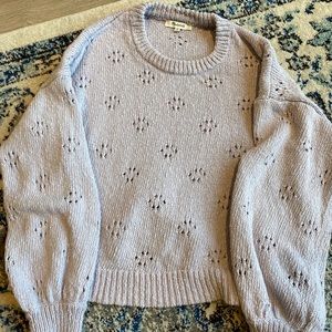 Madewell Floral Pointelle pullover
